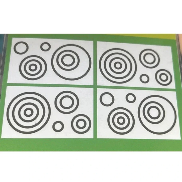 Amy Coe Simply Swirl Wall Decals Applique Room Decor Brown Circles Stickers - Picture 1 of 3